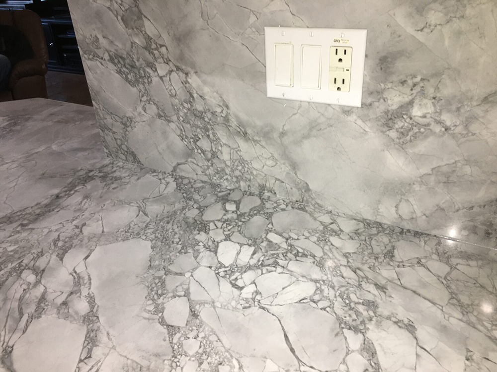 Everything Residential Stone Countertop backsplash attention to detail